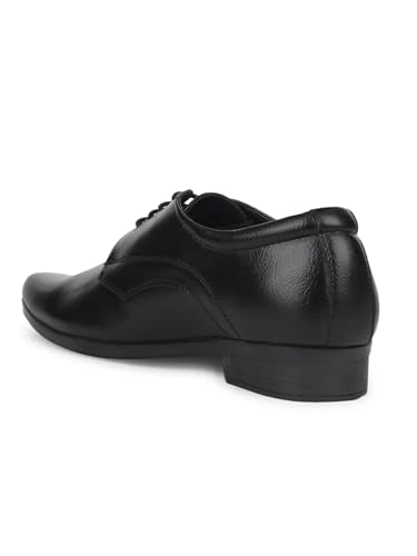 Bata Mens Flat Uniform Dress Shoe, Black, 6 UK