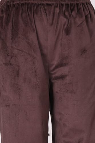 W for Woman Brown Embroidered Zari Work Straight Kurta with Pant and Dupatta Set - (WS13435-224206-XS)