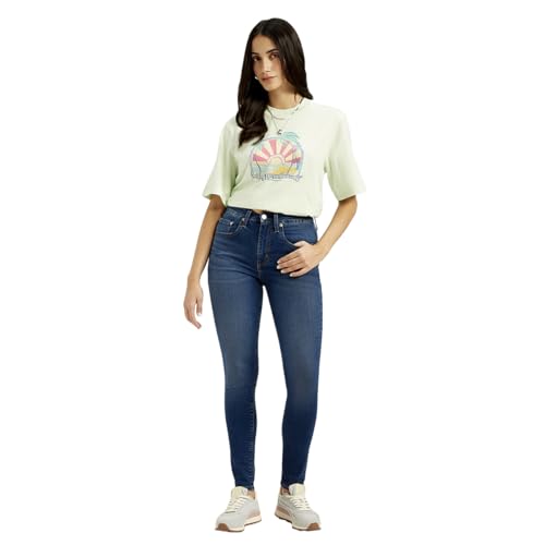 Levi's Women's High Rise 721 Skinny Dark-Blue Jeans