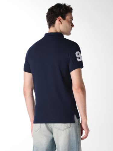 Jack & Jones Men Logo Branding Knitted Polo Tshirt