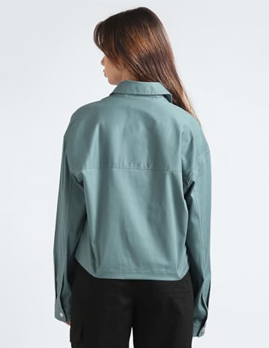 Calvin Klein Department3054 Relaxed Fit Shirt (J20J223241CFQ_Goblin Blue XXL)