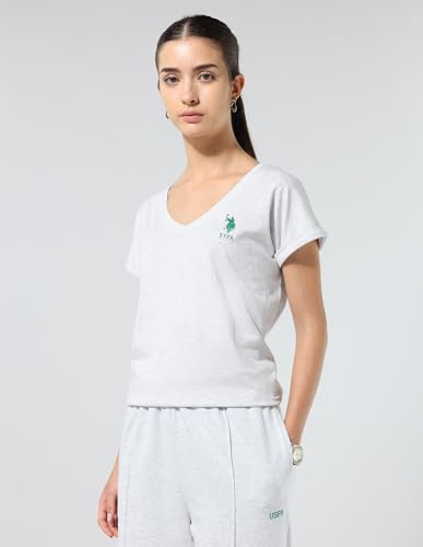 U.S. POLO ASSN. Women's Regular Fit T-Shirt (UWAW25TSH310_LT. Grey