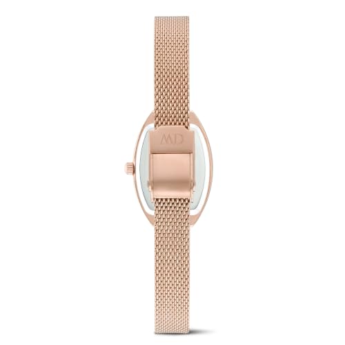 Daniel Wellington Tonneau 20mm Rose Gold-Tone Dial Analog Women Watch - DW0DL2001