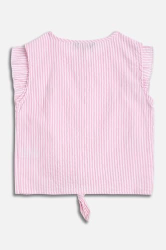 Allen Solly Girls Pink Stripe Casual Top