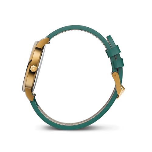 WENGER Urban Donnissima Swiss Made, 35 mm, Green Dial, Green Leather Strap, Women's Watch - 01.1721.116