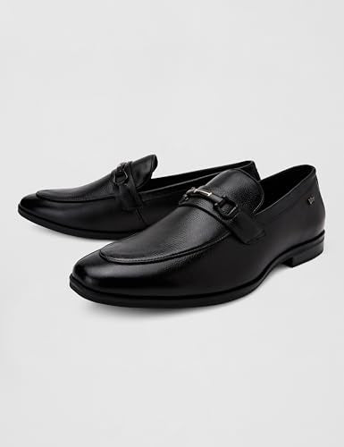 LC9543E Men's Leather Shoes I COMFORTABLEI Stylish Formal Shoes for Men's Office & Business_LC9543EBLACK_42EU/8UK