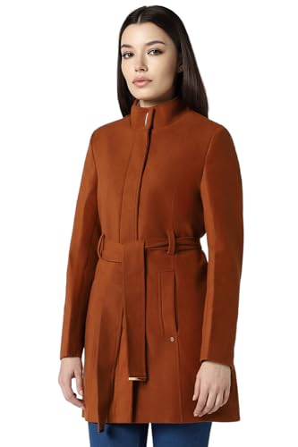 Van Heusen Women's A-Line Coat (VWJKURGFS20724_Brown_XS