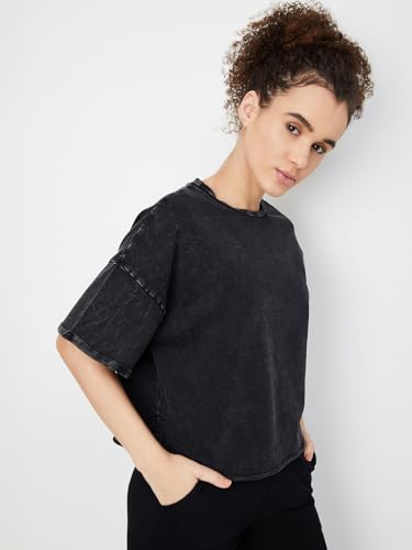 Max Women's Regular Fit T-Shirt (SP25CT01_Charcoal