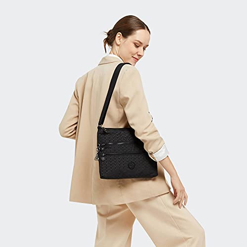 Kipling Womenââ‚¬â„¢s Alvar Crossbody, Super Light, Durable Messenger, Nylon Shoulder Bag, Signature Emb