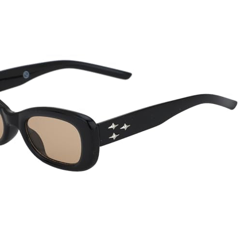 Carlton London Black Toned with Polycarbonate UV Protected Lens Rectangle Sunglass for women