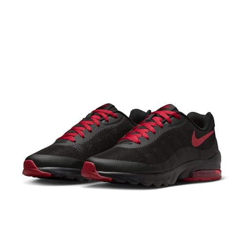 Nike Men AIR MAX Invigor Black/Team Crimson Running Shoes 9 UK