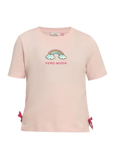 VERO MODA Girl Regular Fit Pink Tshirt