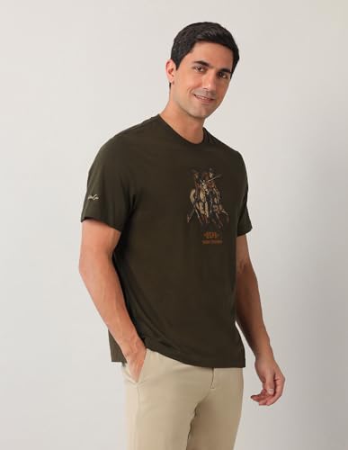 U.S. POLO ASSN. Denim Co. Men's Relaxed Fit T-Shirt (UDTSH2924_Olive