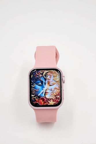 MICROMINI X10 Mini Kids Smart Watch 2.19 Inch Infinite Display | Wireless Charging | Dual Pink Band | Fitness Tracker with Heart Rate & Sleep Monitor | Stylish Smartwatch