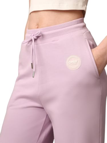 ONLY Women Regular Fit High-Rise Pink Pants