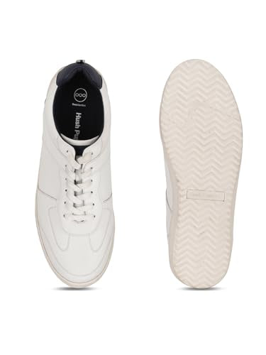 Hush Puppies Men's SMITH WHITE E White Casual Shoe's - 7 UK (8511099)