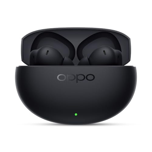 Oppo Enco Air 5 True Wireless Noise Cancelling Earbuds with 52dB Real time ANC,Upto 54Hrs Playtime,Triple-Mic AI Clear Call,Low Latency,Fast Charging.(Midnight Black)