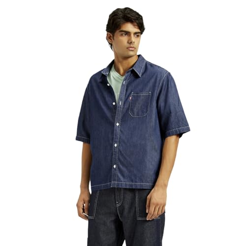 Levi's Men's Loose Fit Shirt (0056X-0000_Blue