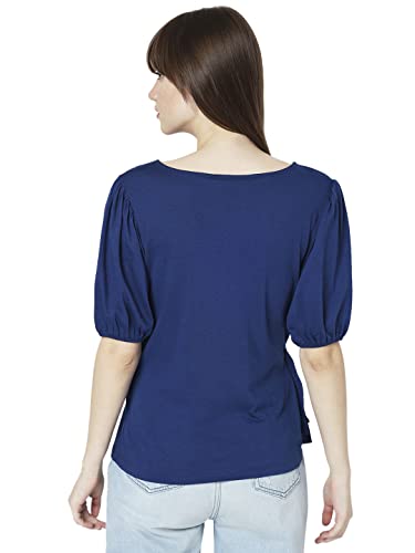 VERO MODA Regular Fit Top (10298320_Navy Peony_M)
