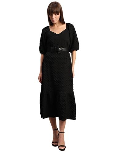 VERO MODA Women's A-Line Black Dress
