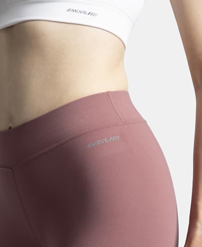 Jockey MW20 Women's Microfiber Elastane Stretch Performance Leggings with Elasticated Waistband_Wild Ginger_L Red