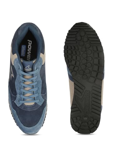 Power Extreme Leather Men's Blue Sports Shoes - 10 UK (8369000)