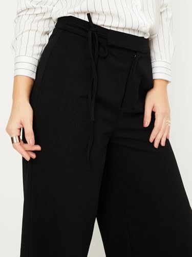 Max Women's Regular Trousers (SFC3602_Black