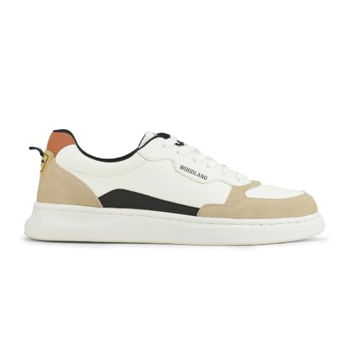 Woodland Men's White Polyurethane Sneakers-UK-6 (Euro 40)