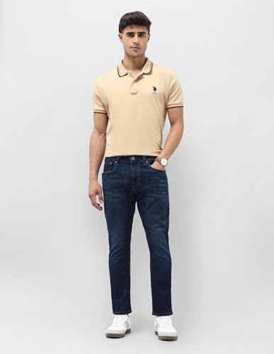 U.S. Polo Assn. Denim Co. Men's Henry Tapered Fit Blue Jeans (UDJEN1933_Blue_40)