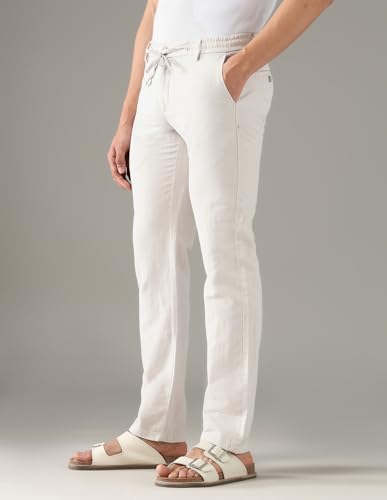 Arrow Sports Men's Regular Casual Pants (ASAJTR2416_Beige