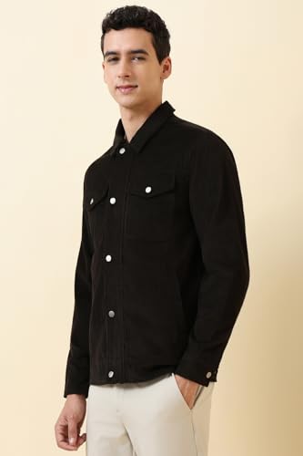 Allen Solly Men's A-Line Coat (ASJKCURGFR69135_Green