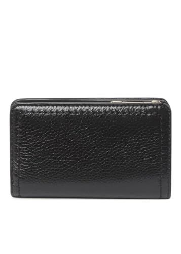 Marc Jacobs Black With Gold Hardware Groove Medium Bifold Women's Leather Wallet