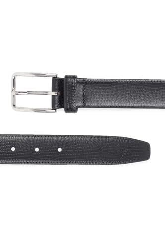 Allen Solly Men Black Textured Formal Belt