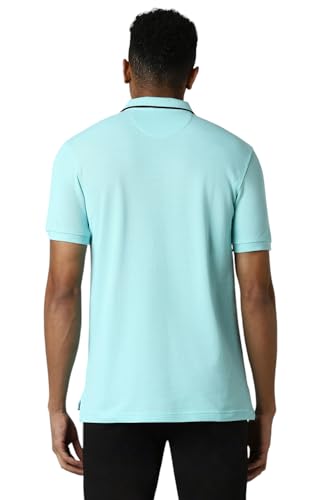 Van Heusen Men's Regular Fit T-Shirt (VSKPURGP337499_Blue