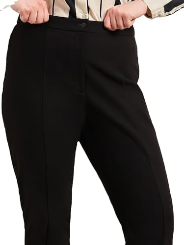 VEROMODA Curve Women's Wide Leg Pants Jet Black