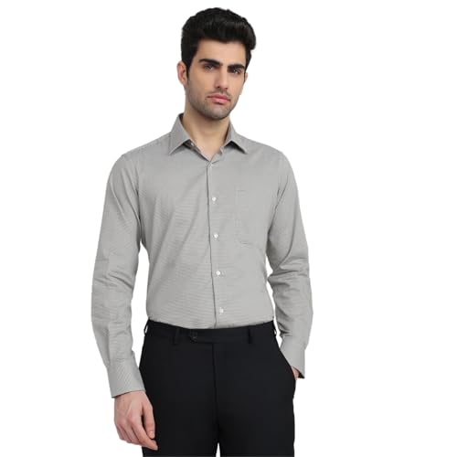 Raymond Green Structure Pattern Men Long Sleeve Casual Shirt