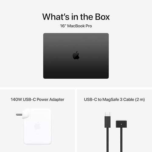 Apple 2026 MacBook Pro Laptop with M5 Max chip with 18‑core CPU and 40‑core GPU: Built for AI, 41.05 cm (16.2″) Liquid Retina XDR Display, 48GB Unified Memory, 2TB SSD Storage; Space Black