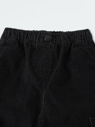 Max Girl's Regular Jeans (P24CFD02B_Black