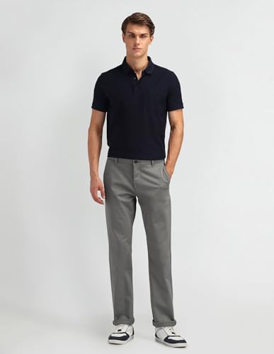 Arrow Sports Men's Regular Casual Pants (ASAITR2526_Medium Green