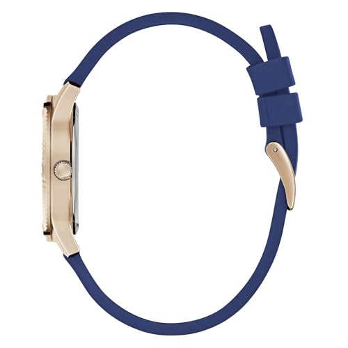 GUESS Silicone Analog White Dial Women's Watch-Gw0766L4