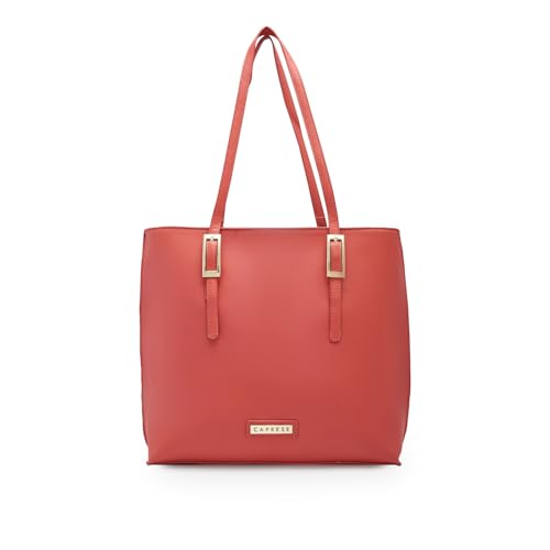 Caprese Jenny Tote Bag, Medium-Blush | Stylish Handbag for Women | Spacious, Versatile Office & Daily Essentials Tote | Top Zip Closure
