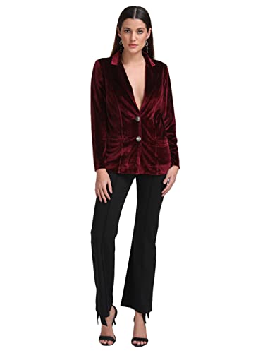Kazo Women's Blazer (124667MAROONS_Maroon