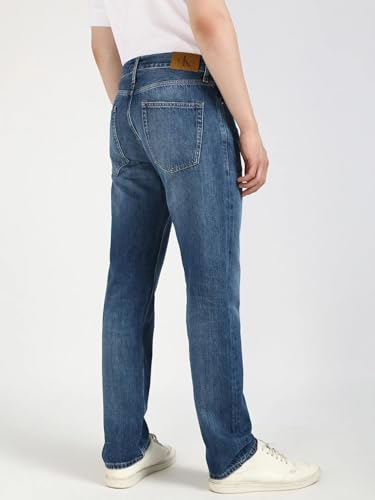 Calvin Klein Jeans Men's Straight Jeans (J3263941AA_Dark Blu Slvdge