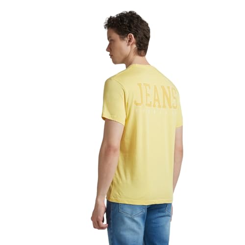 Pepe Jeans Men's Slim Fit T-Shirt (PM509906_MISTED Yellow
