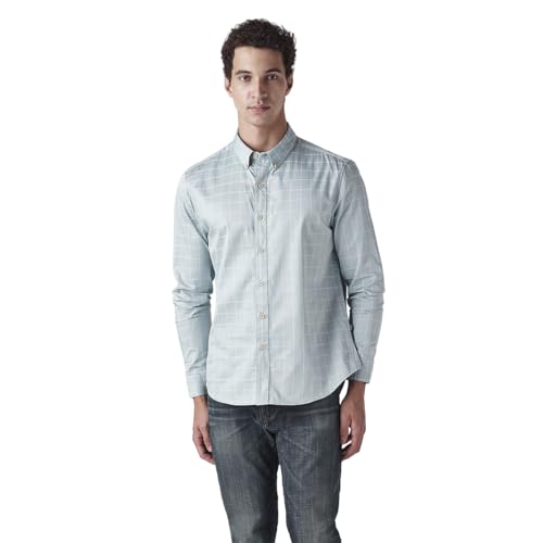 Levi's Men's Checkered Slim Fit Shirt Blue