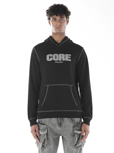 Jack & Jones Men Regular Fit Black Sweatshirt