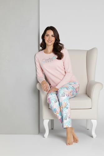 Zivame Buttersoft Knit Poly Pyjama Set-Seed Pearl, L
