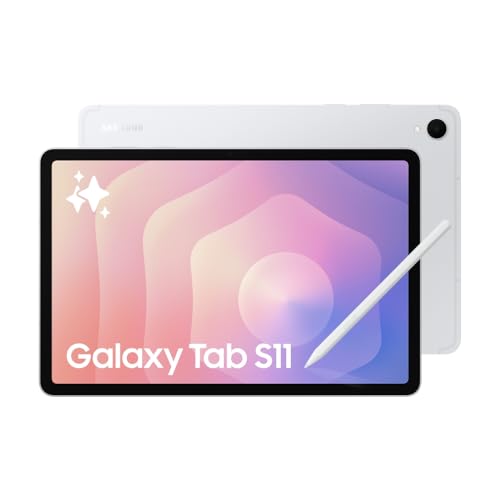 Samsung Galaxy Tab S11 with AI, Hexagonal S-Pen in-Box, 27.8 cm (11 Inch) Dynamic AMOLED 2X Display, 120Hz Refresh Rate, Pre Loaded Pro Apps, 12GB RAM, 512GB Storage, Wi-Fi Tablet, Silver