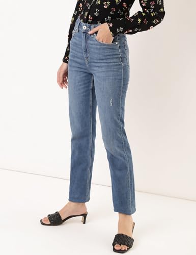 Marks & Spencer Women's Regular Jeans (60571747020_Light Indigo