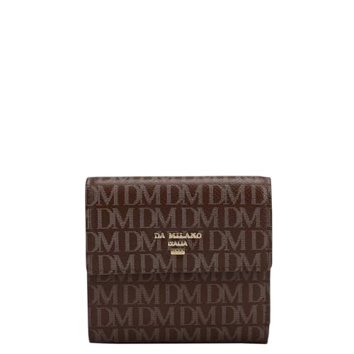 Da Milano Premium Leather Wallet for Women | Multi Compartment Travel Wallet - Walnut Brown